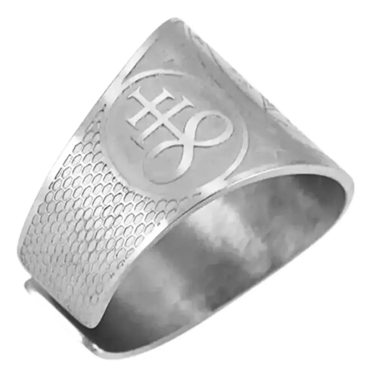 Anillo Hombre Y Mujer Con Sigil Pentagrama Baphomet Amuleto  9