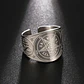 Anillo Hombre Y Mujer Con Sigil Pentagrama Baphomet Amuleto  - Miniatura 11