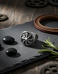 Anillo Amuleto Para Hombre Eslavos Kolovrot Vikingo De Acero - Miniatura 4