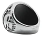 Anillo Motorista Para Hombre Con Cráneo De Acero Color Plata - Miniatura 3