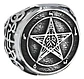 Gran Anillo Para Hombre Mujer Con Pentagrama Sigilo Lucifer - Miniatura 1