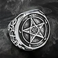 Gran Anillo Para Hombre Mujer Con Pentagrama Sigilo Lucifer - Miniatura 3