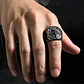 Gran Anillo Para Hombre Mujer Con Pentagrama Sigilo Lucifer - Miniatura 7