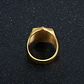 Anillo Lujoso Para Hombre Escudo Caballero Hip Hop Color Oro - Miniatura 4