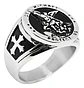Anillo Para Hombre De Color Plata Arcangel St Michael Miguel - Miniatura 2
