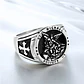 Anillo Para Hombre De Color Plata Arcangel St Michael Miguel - Miniatura 3