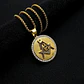 Collar Dije Mason Logia Color Oro Acero Inoxidable Hombre - Miniatura 6