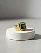 Anillo Mason Para Hombre Con Piedra Cz Color Oro De Acero - Miniatura 8