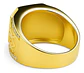 Anillo Mason Para Hombre Con Piedra Cz Color Oro De Acero - Miniatura 13