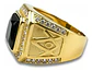 Anillo Mason Para Hombre Con Piedra Cz Color Oro De Acero - Miniatura 23