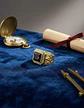Anillo Mason Para Hombre Con Piedra Cz Color Oro De Acero - Miniatura 28