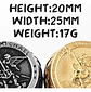 Anillo Para Hombre Mujer Con Arcángel San Miguel Color Oro  - Miniatura 3
