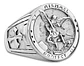 Anillo Para Hombre Mujer Con Arcángel San Miguel Color Oro  - Miniatura 7