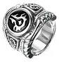 Anillo Para Hombre World Of Warcraft De Acero Color Plata - Miniatura 1