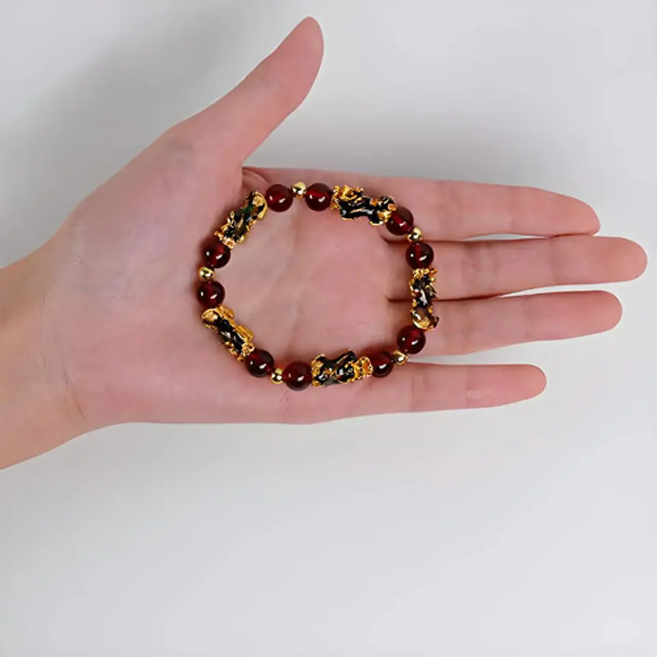 Pulsera Para Hombre Mujer Con Cuentas Pixiu Mantra Amuleto 4