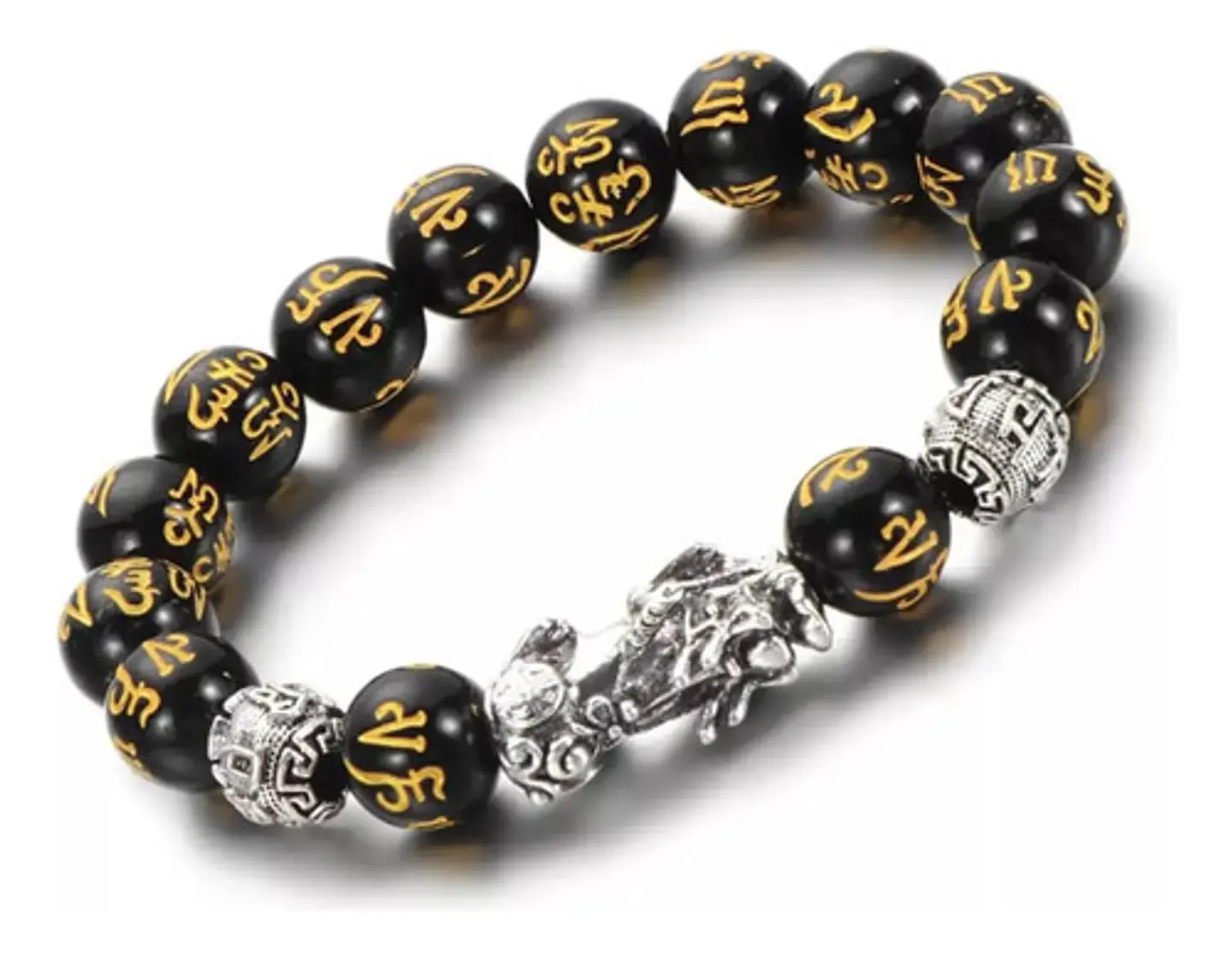 Pulsera Para Hombre Mujer Con Cuentas Pixiu Mantra Amuleto 6
