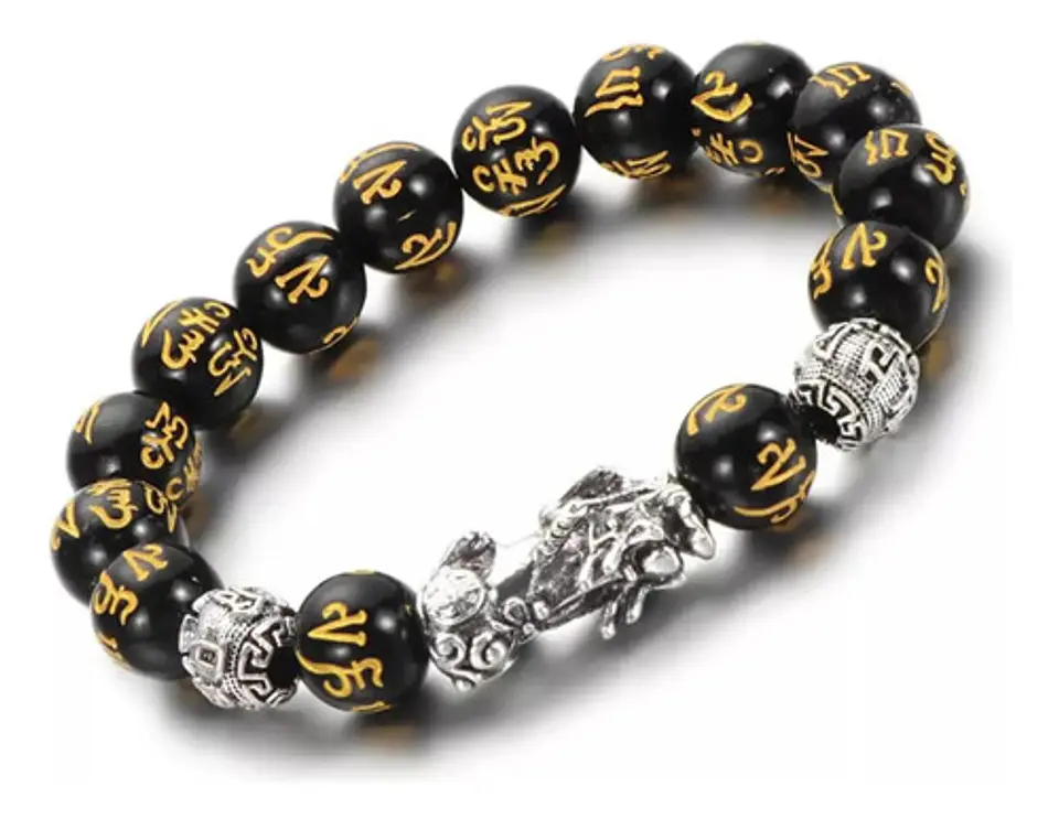 Pulsera Para Hombre Mujer Con Cuentas Pixiu Mantra Amuleto 6