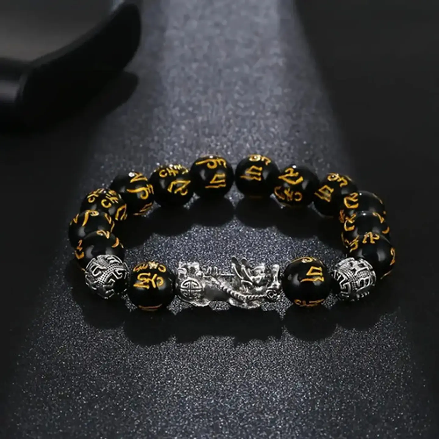 Pulsera Para Hombre Mujer Con Cuentas Pixiu Mantra Amuleto 7