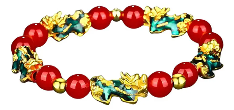 Pulsera Para Hombre Mujer Con Cuentas Pixiu Mantra Amuleto 14