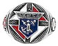Anillo Para Hombre Símbolo Caballeros De Colon Color Plata - Miniatura 6