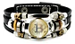 Pulsera Hombre Mujer Con Botón Criptomoneda Bitcoin Luminoso - Miniatura 2