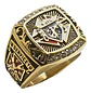 Anillo Piedras Cz Para Hombre Símbolo Caballeros De Colon  - Miniatura 3
