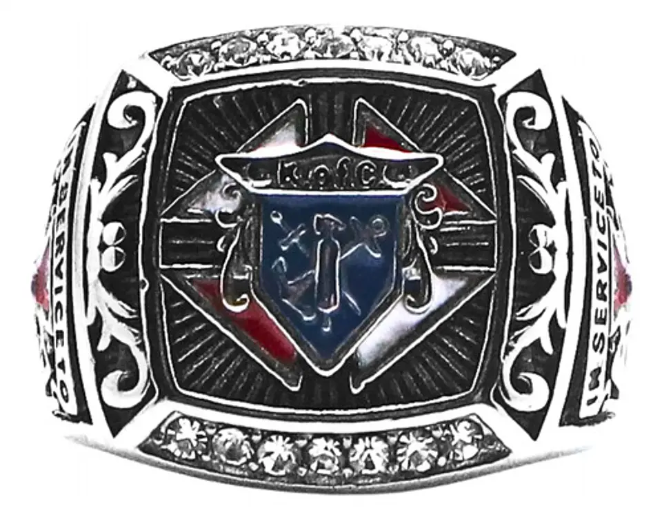 Anillo Piedras Cz Para Hombre Símbolo Caballeros De Colon  5
