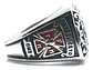 Anillo Piedras Cz Para Hombre Símbolo Caballeros De Colon  - Miniatura 6