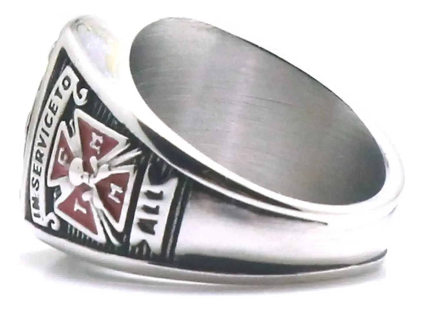 Anillo Piedras Cz Para Hombre Símbolo Caballeros De Colon  8