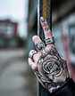Anillo Color Plata Águila Biker Acero Inoxidable Punk Hombre - Miniatura 2