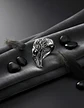 Anillo Color Plata Águila Biker Acero Inoxidable Punk Hombre - Miniatura 8