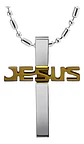 Collar Para Hombre Y Mujer Con Dije Jesús Cruz Color Plata - Miniatura 6