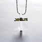 Collar Para Hombre Y Mujer Con Dije Jesús Cruz Color Plata - Miniatura 7