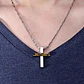 Collar Para Hombre Y Mujer Con Dije Jesús Cruz Color Plata - Miniatura 9