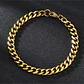 Pulsera Cubana Para Hombre Y Mujer Esclava De 7 Mm Color Oro - Miniatura 32