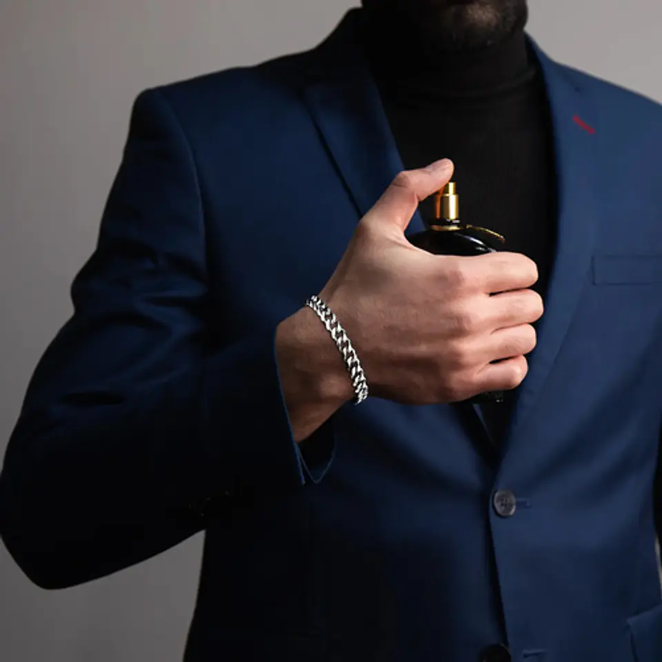 Pulsera Cubana Para Hombre Y Mujer Esclava De 7 Mm Color Oro 53