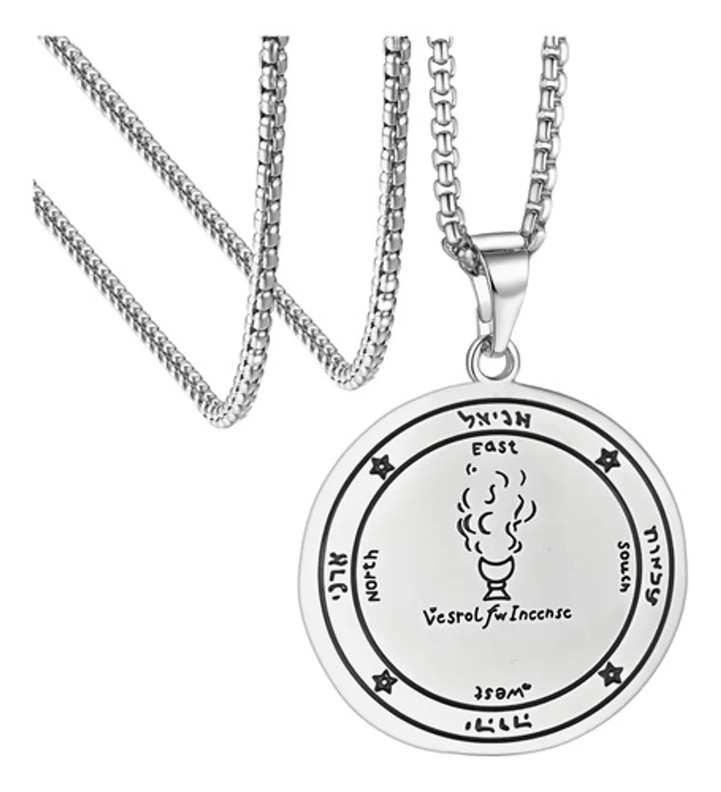 Collar Para Hombre Mujer Dije Pentáculo Del Incienso Amuleto 1