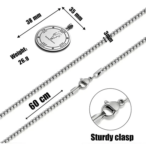 Collar Para Hombre Mujer Dije Pentáculo Del Incienso Amuleto