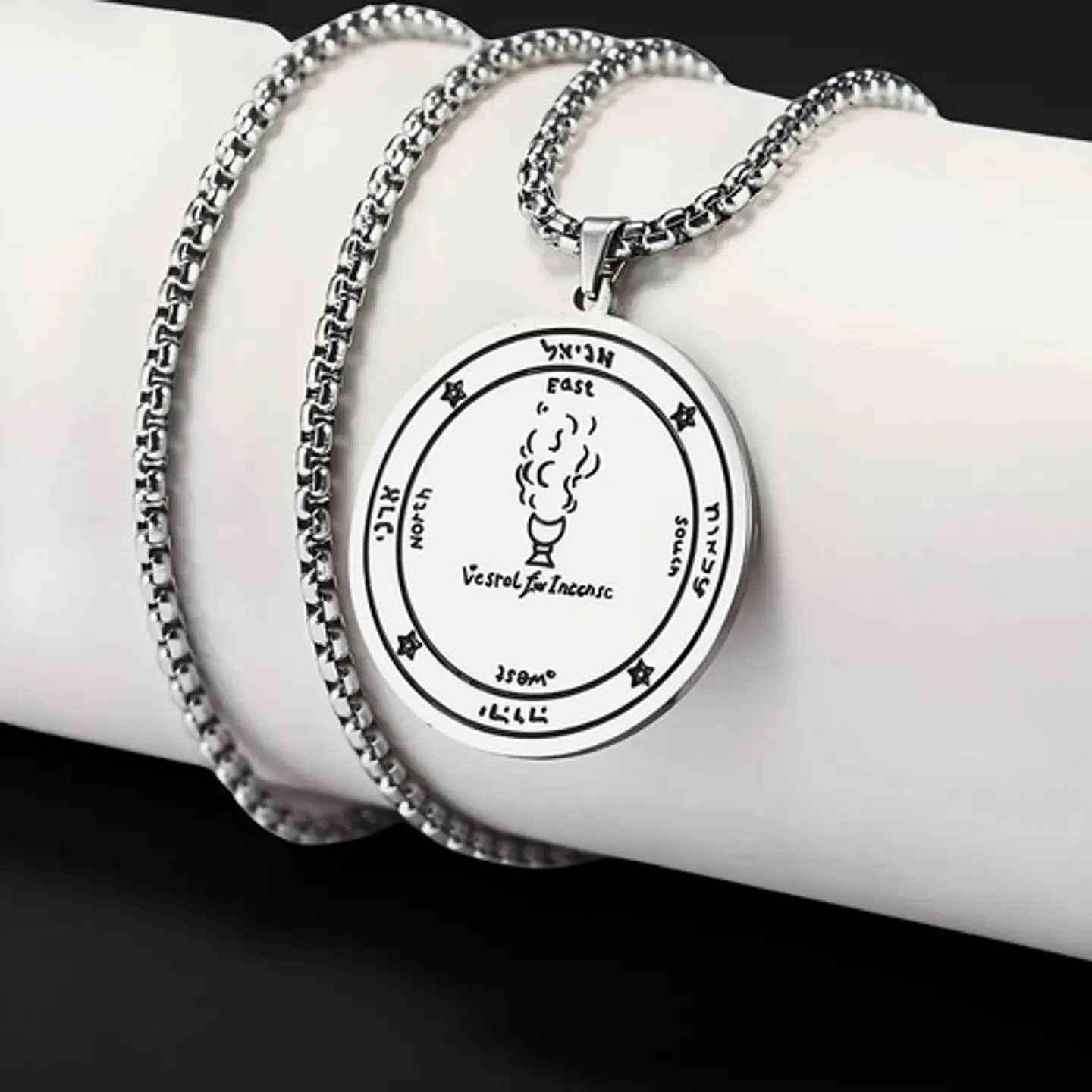Collar Para Hombre Mujer Dije Pentáculo Del Incienso Amuleto 3