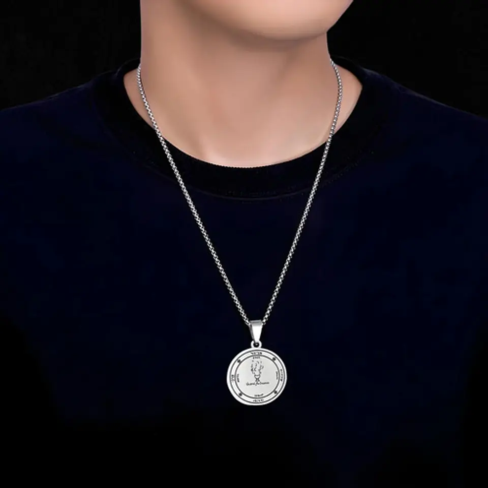 Collar Para Hombre Mujer Dije Pentáculo Del Incienso Amuleto 9