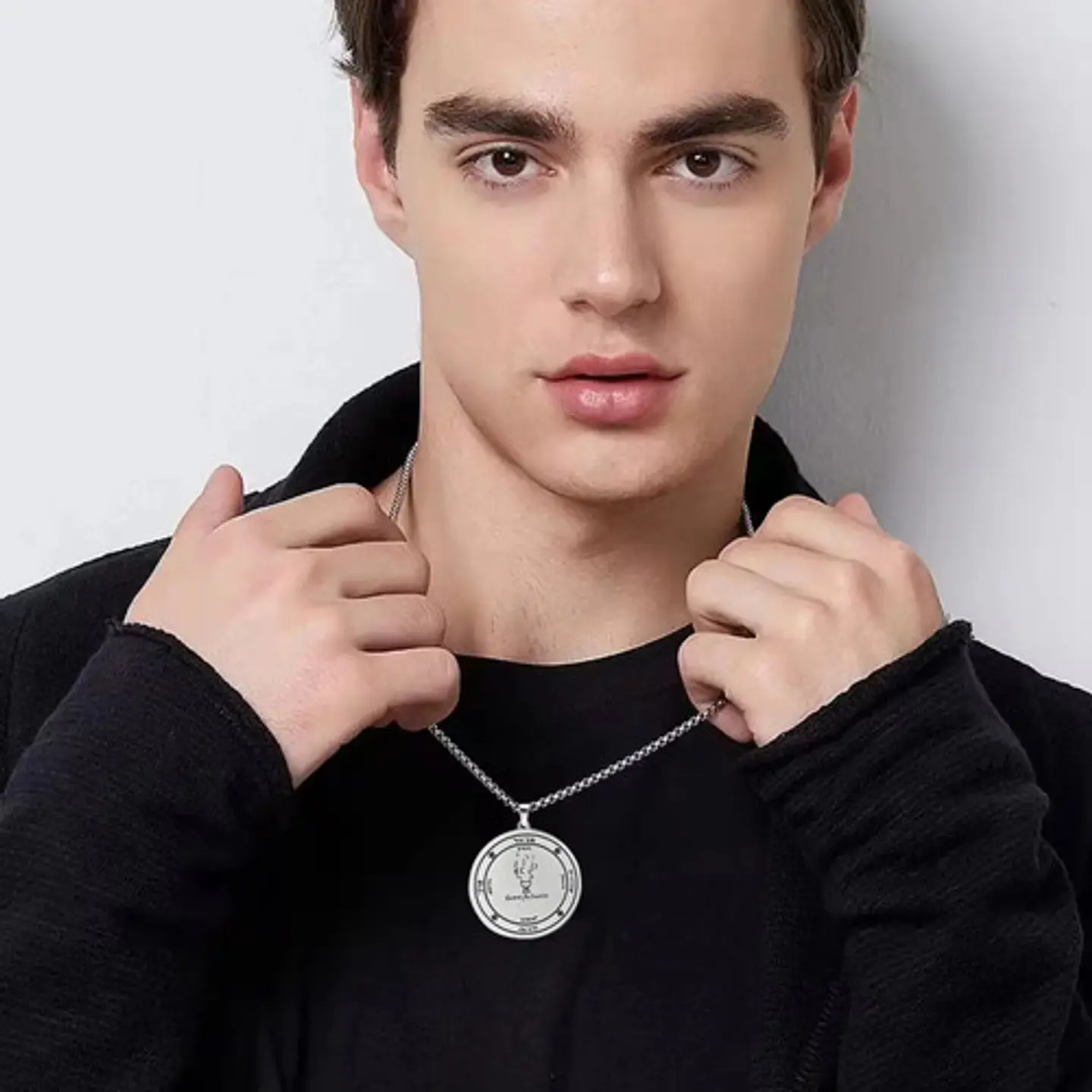 Collar Para Hombre Mujer Dije Pentáculo Del Incienso Amuleto 10