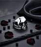Anillo Para Hombre Y Mujer Cráneo Calavera Acero Color Plata - Miniatura 6