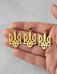 Set 3 Dijes Hombre Y Mujer Tridente Escudo Ucrania Tryzub - Miniatura 3