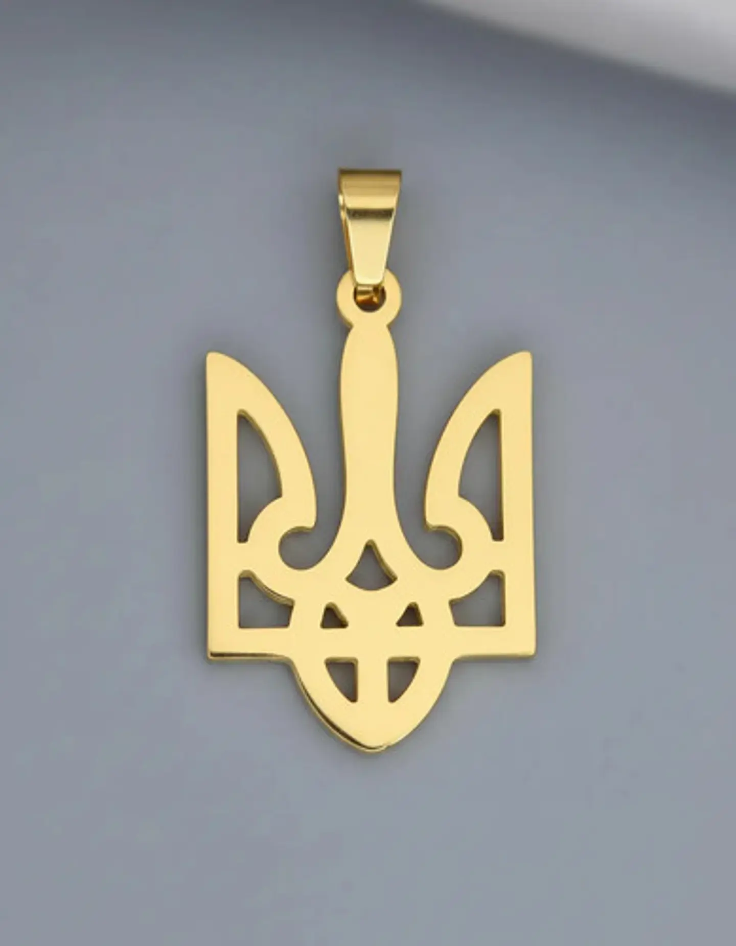 Set 3 Dijes Hombre Y Mujer Tridente Escudo Ucrania Tryzub 5