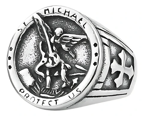Anillo Para Hombre Y Mujer Color Plata Michael San Miguel
