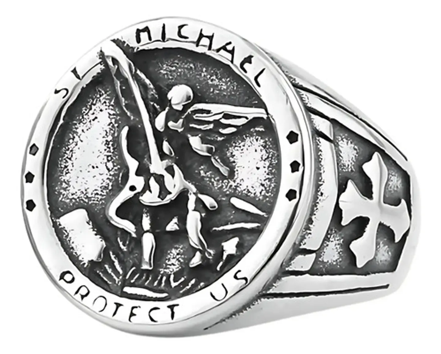 Anillo Para Hombre Y Mujer Color Plata Michael San Miguel 1