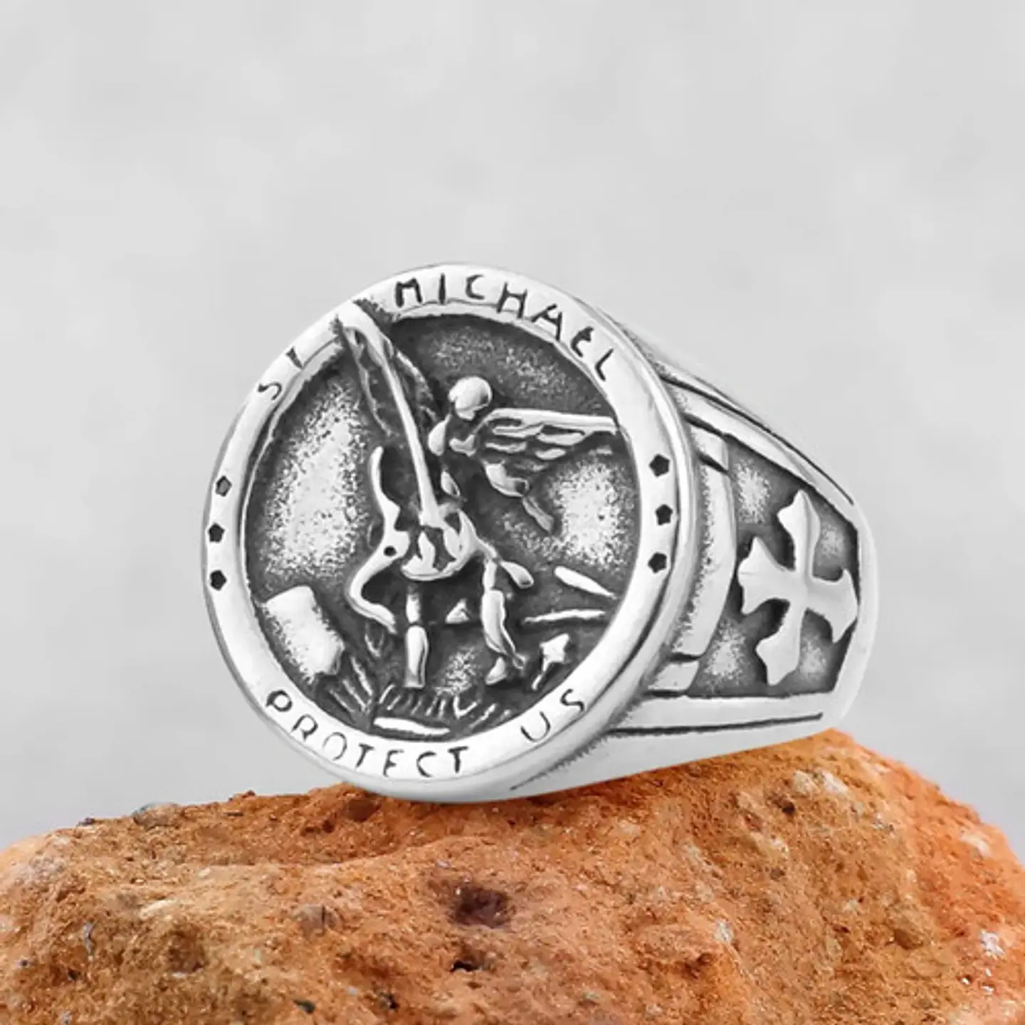 Anillo Para Hombre Y Mujer Color Plata Michael San Miguel 4