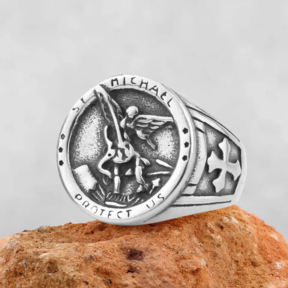 Anillo Para Hombre Y Mujer Color Plata Michael San Miguel 4