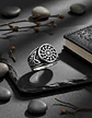 Anillo Para  Hombre Acero Color Plata Vikingo Rueda Solar - Miniatura 4