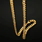Cadena 40 Cm Cubana Para Hombres Y Mujeres De 5 Mm Color Oro - Miniatura 2